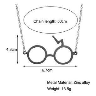 Colgante Collar Harry Potter Gafa Y Cicatriz