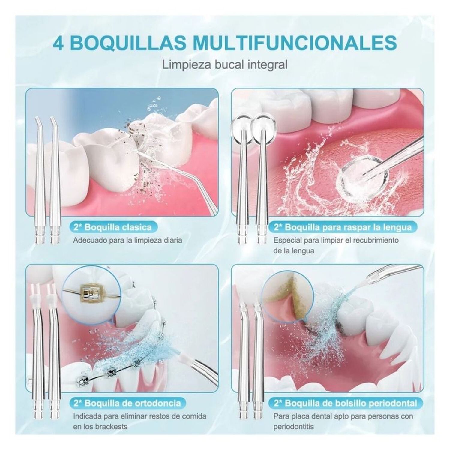 Irrigador Bucal Dental Port&aacute;til Limpiador Inal&aacute;mbrico Usb image number 3.0