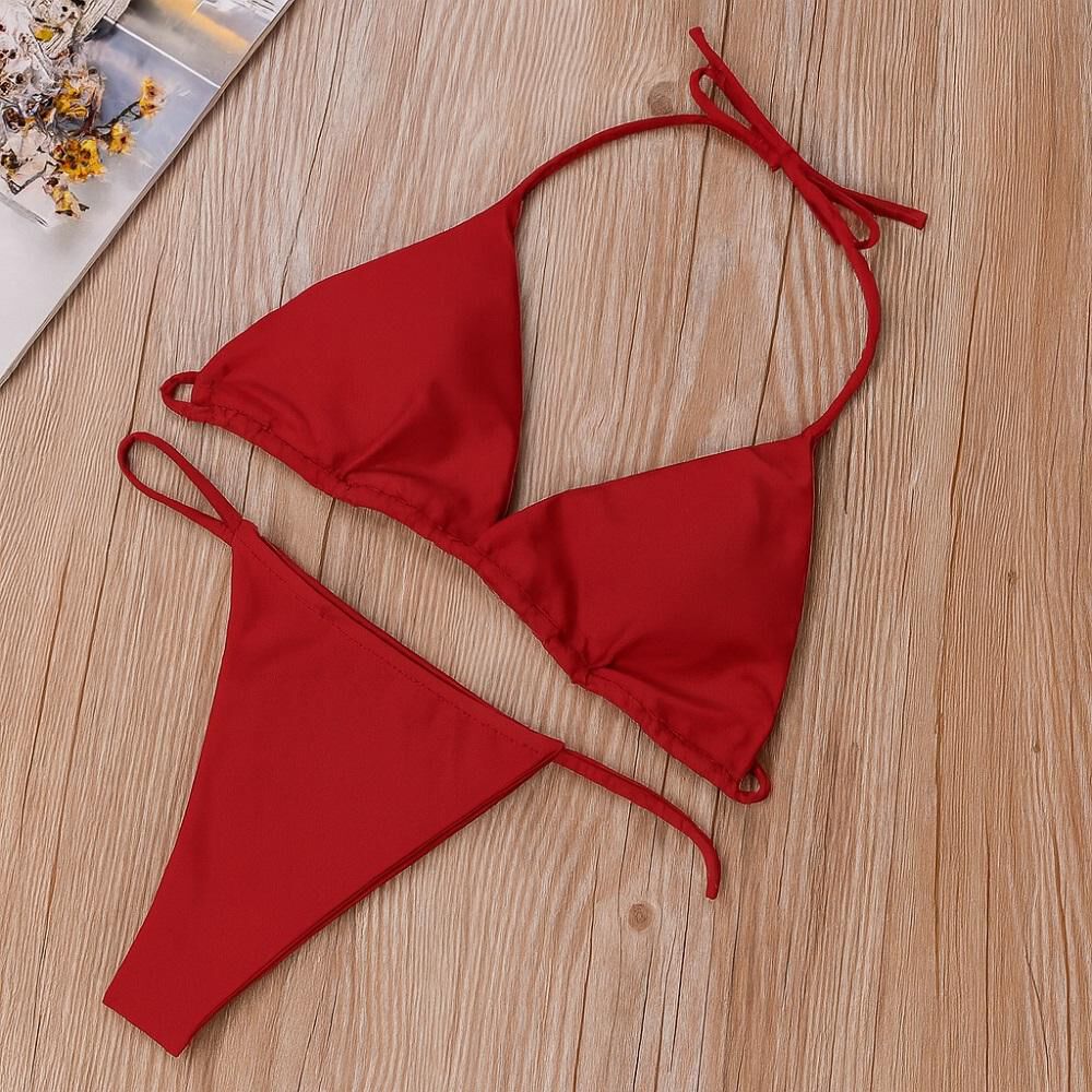 Traje De Baño Mujer Con Realce Minibikini Brasileño 2022 image number 7.0