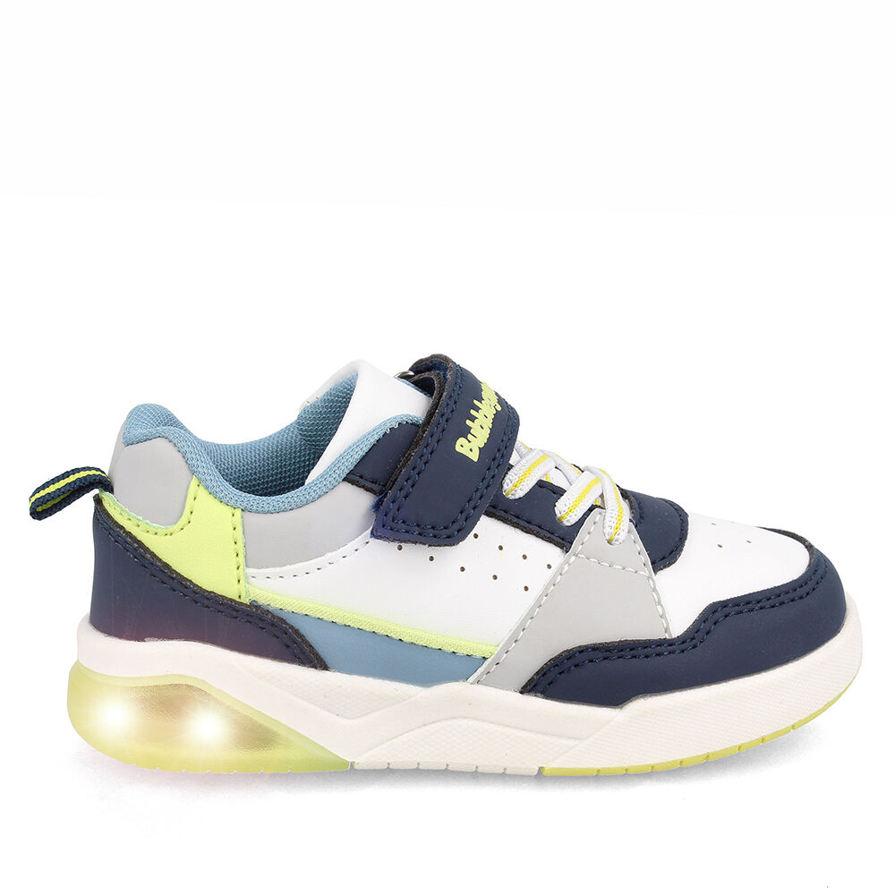 Zapatilla Niño Bubblegummers Luces Dakar Blanco-azul image number 7.0