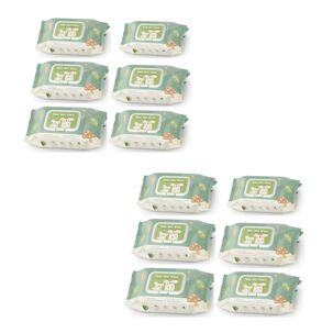 Toallitas H&uacute;medas Con Tapa Pack 12x80 Unidades Lubabycas