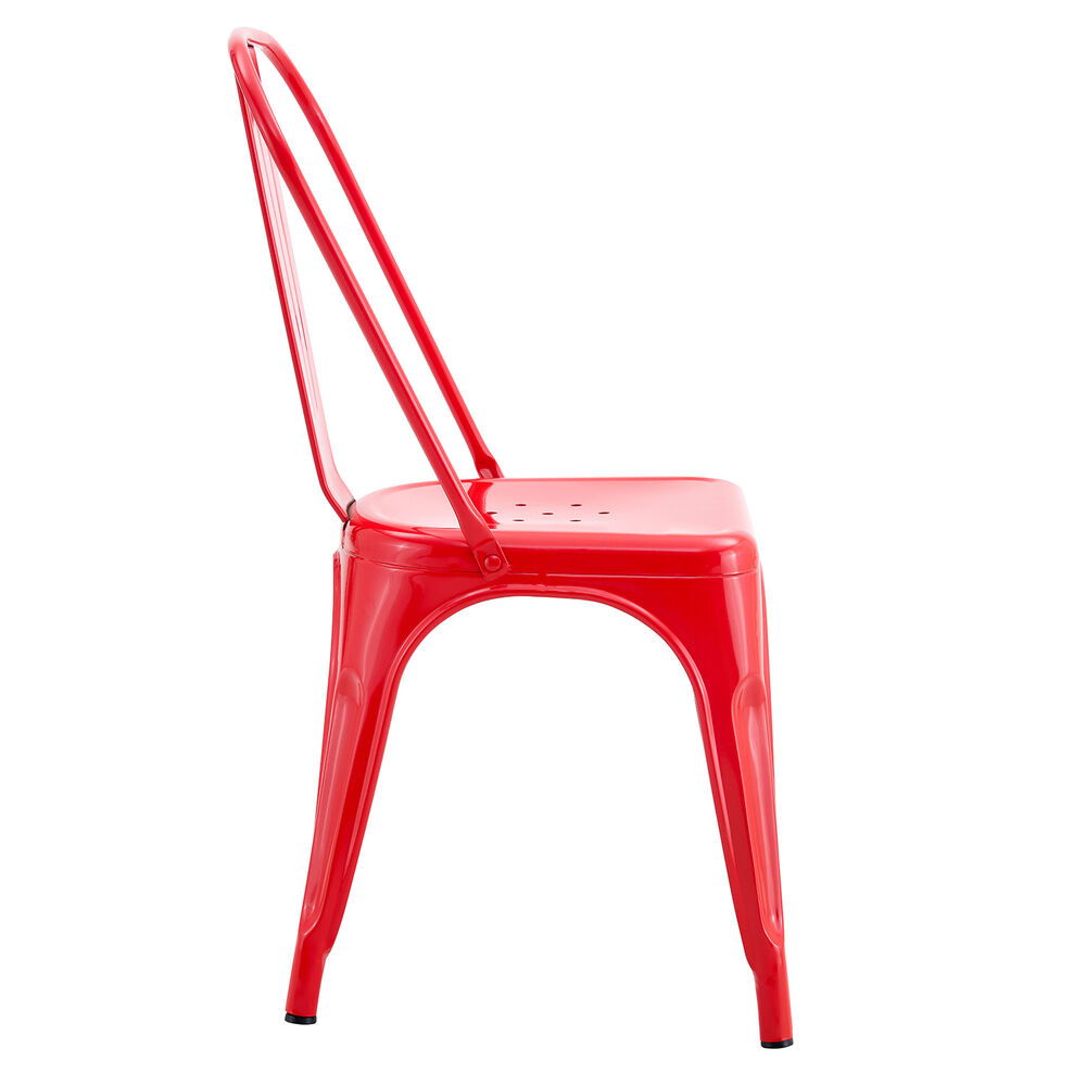 Pack De 4 Silla Metal Tolix Rojo image number 2.0