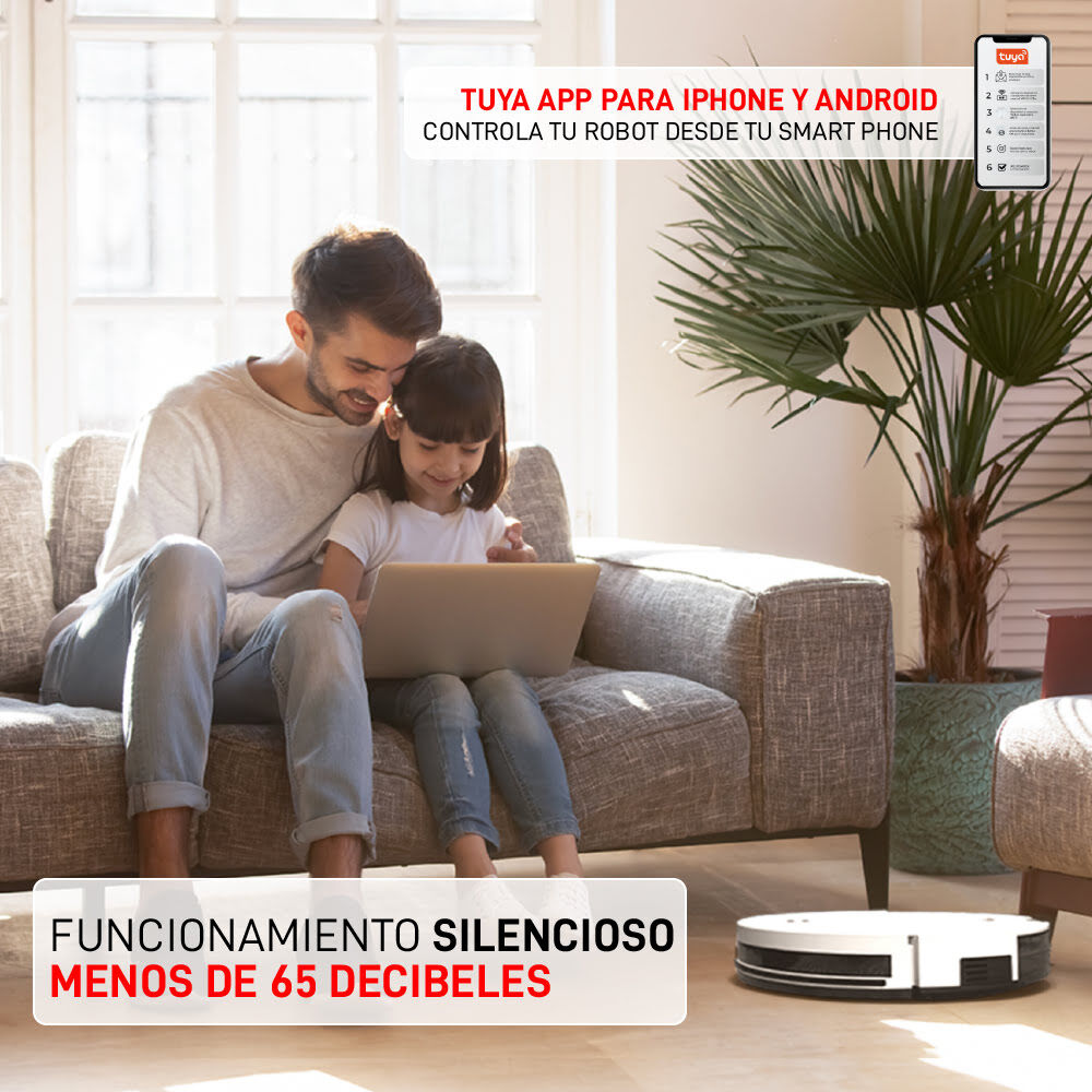 Aspiradora Robot Inteligente Silenciosa Osoji D990 Wifi image number 4.0