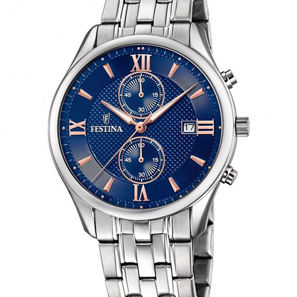 Reloj F6854/6 Festina Plateado Hombre Retro image number 0.0