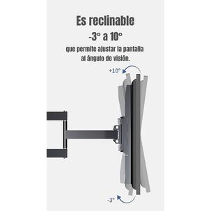 Soporte Tv Ajustable Doble Brazo 40'' A 75'' By Lubabycas