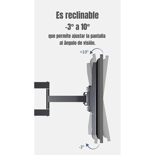 Soporte Tv Ajustable Doble Brazo 40'' A 75'' By Lubabycas