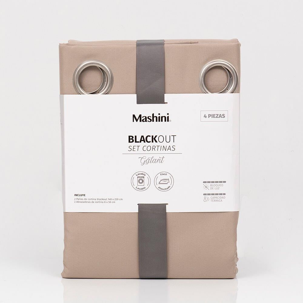 Set Cort. Blackout Arg 140x220 Cms Cafe image number 2.0