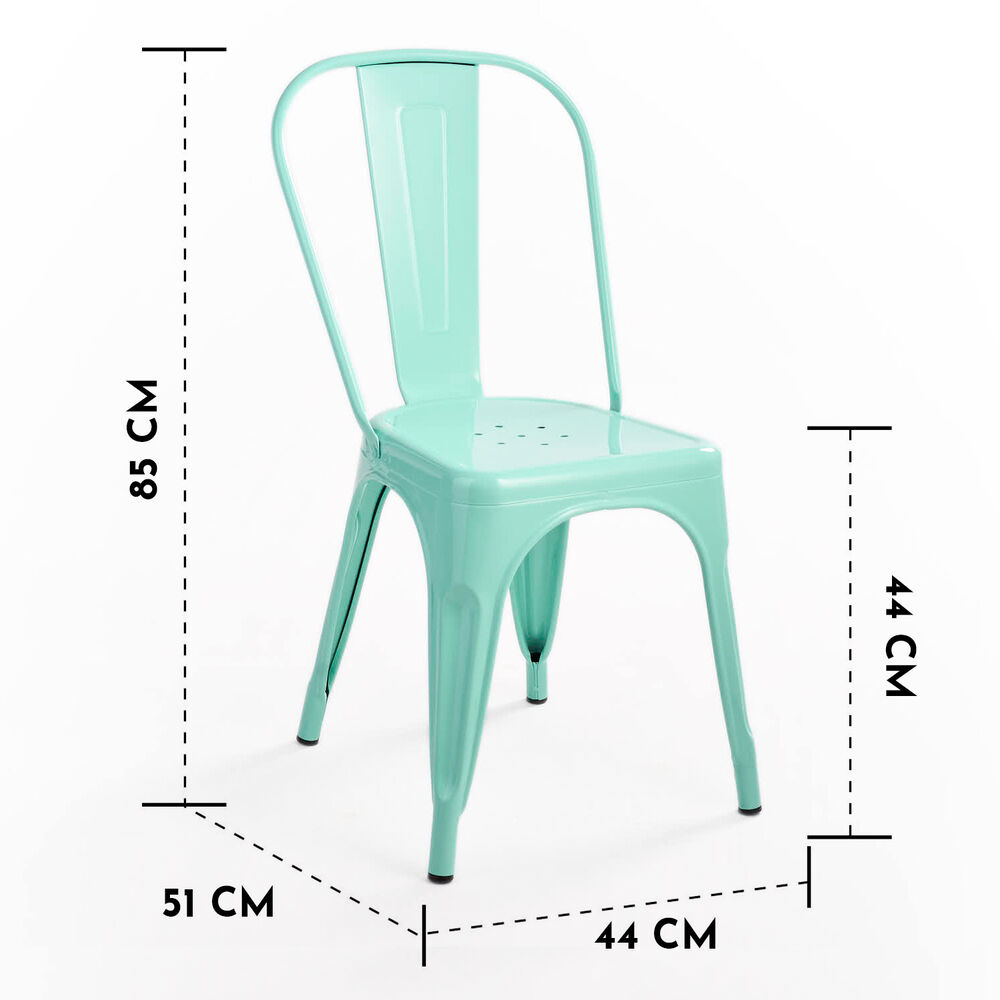 Silla De Bar Metal Tolix Menta image number 8.0