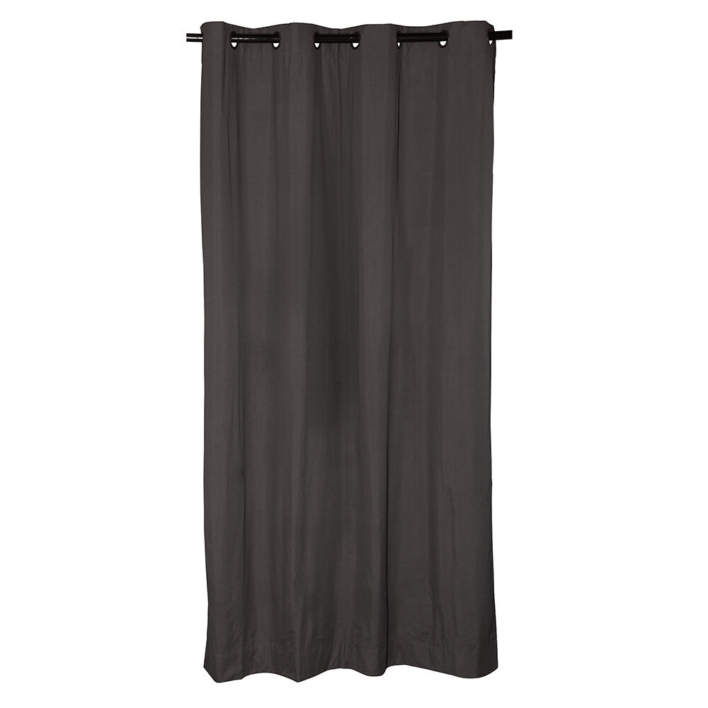 Set 2 Cortinas Bo Microfibra Gris Oscuro image number 1.0