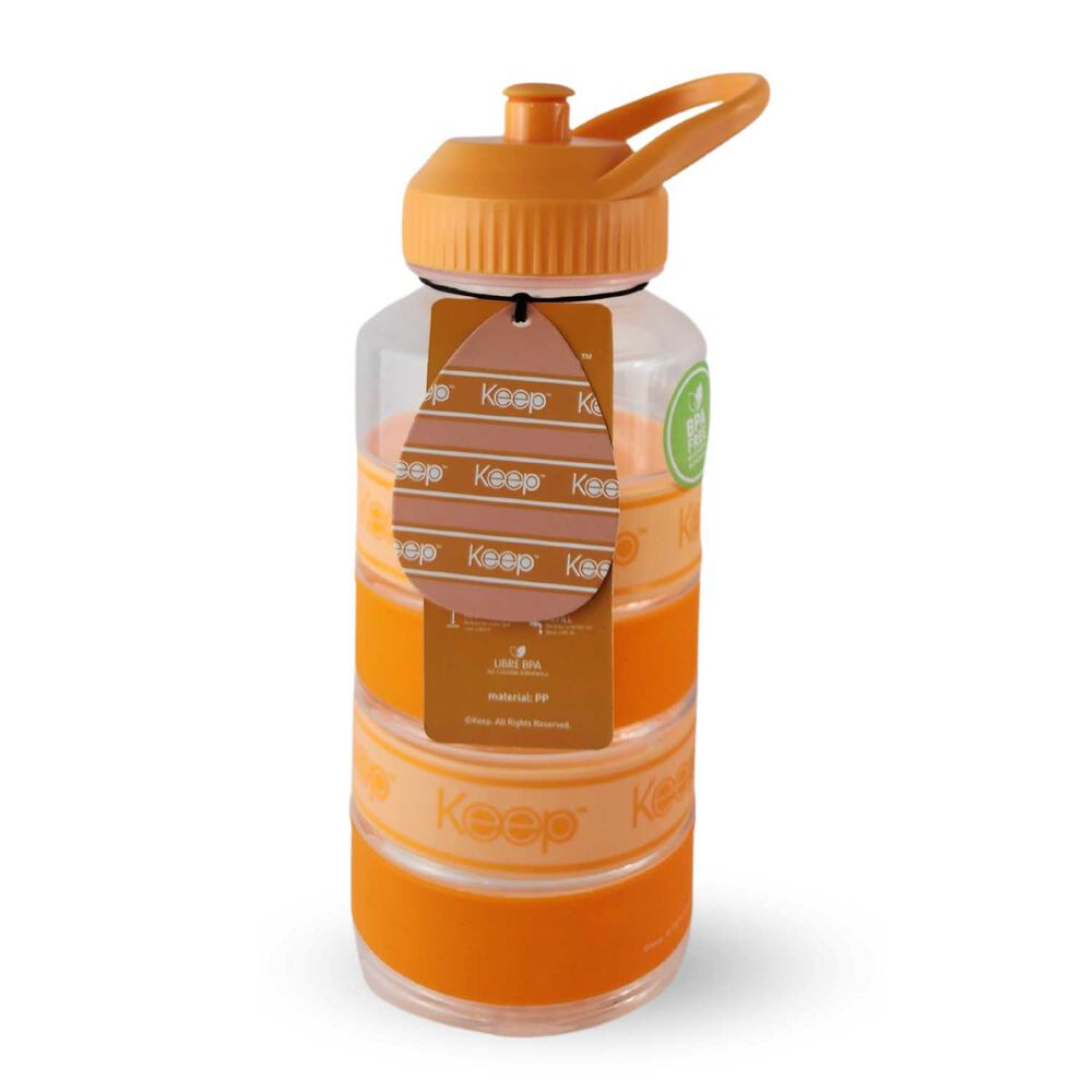 Botella Keep Agua Big Bands Deportista Outdoor 1l Naranja image number 3.0