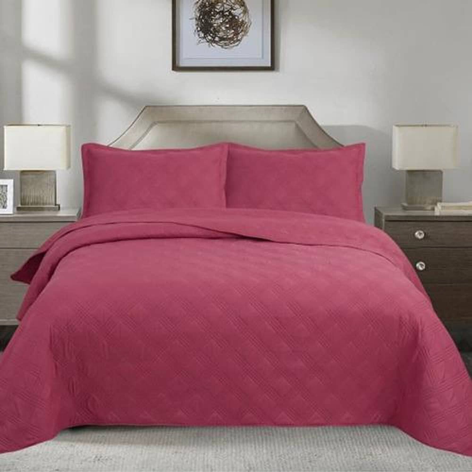 Quilt Andes Liso Frambuesa 1.5 Plazas image number 0.0