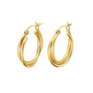 Aros Lp3385-4/2 Lotus Silver Mujer Hoops