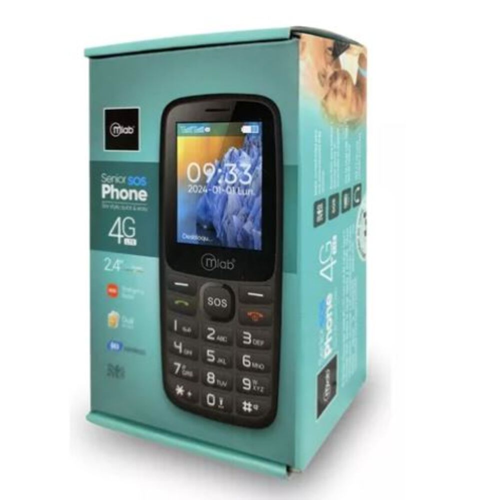 "teléfono Senior Bar Sos 4g Lte Mlab 2.4 9387 " image number 1.0
