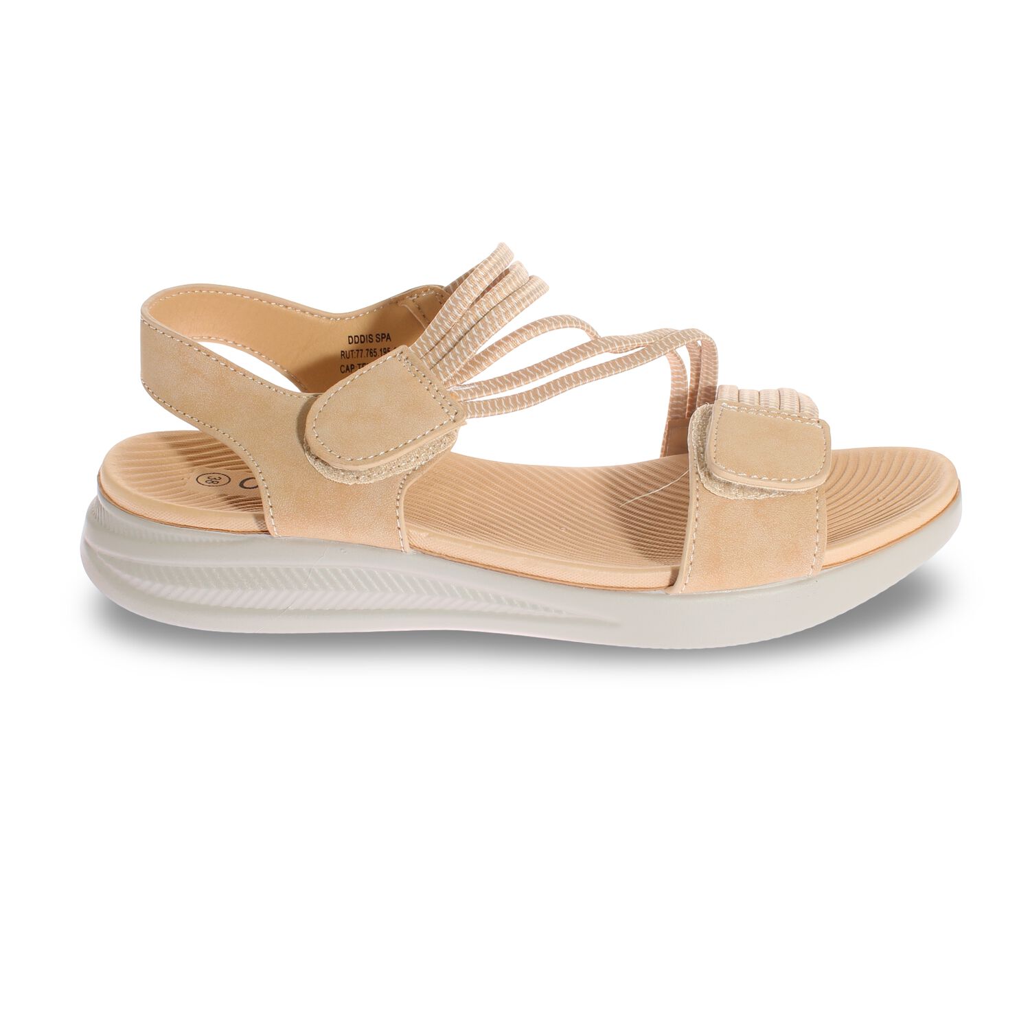 Sandalia Confort Beige V&iacute;a Franca Art. 5kd55beige image number 1.0