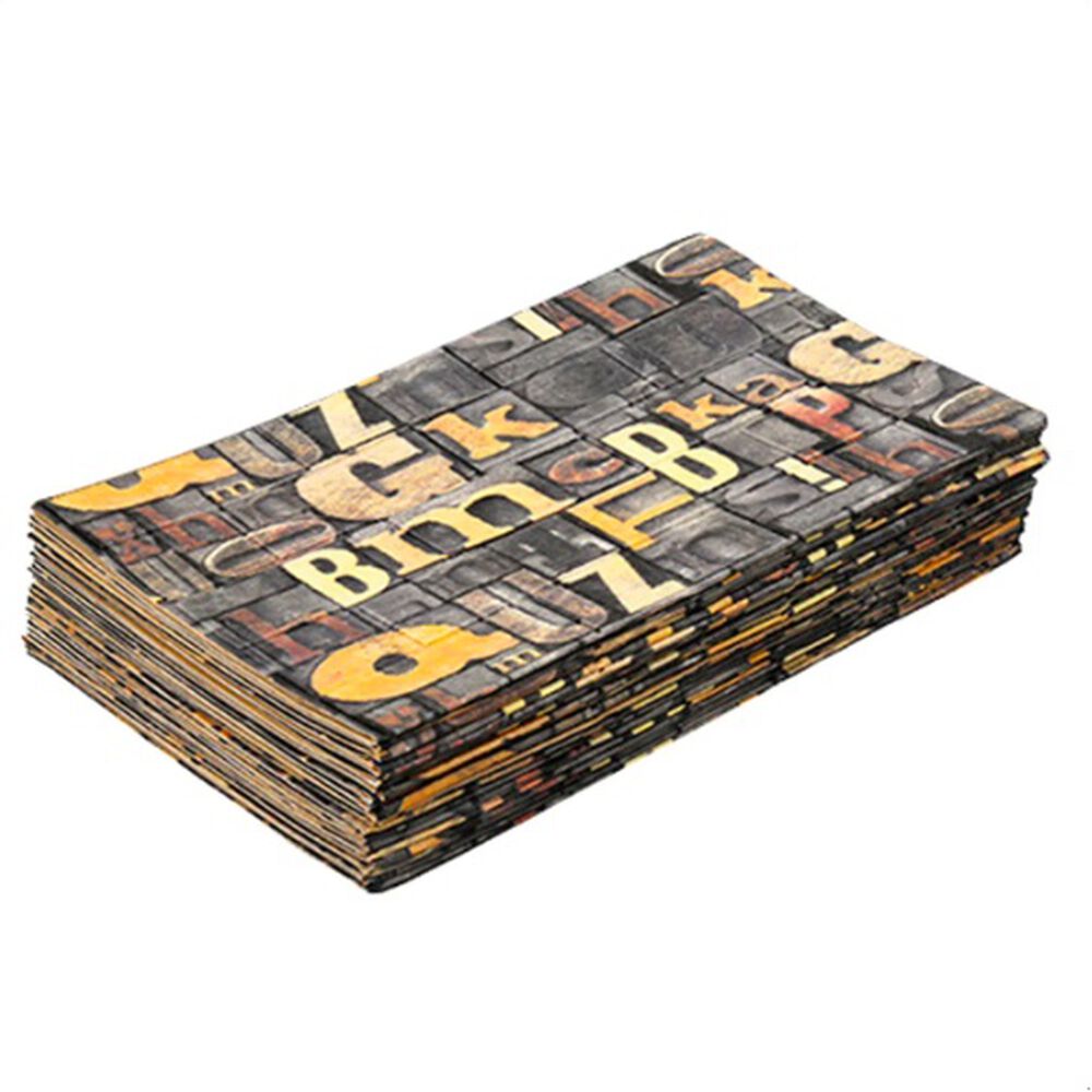 Pack 10 Lamina Papel Mural Autoadhesivo 3d Letras image number 5.0