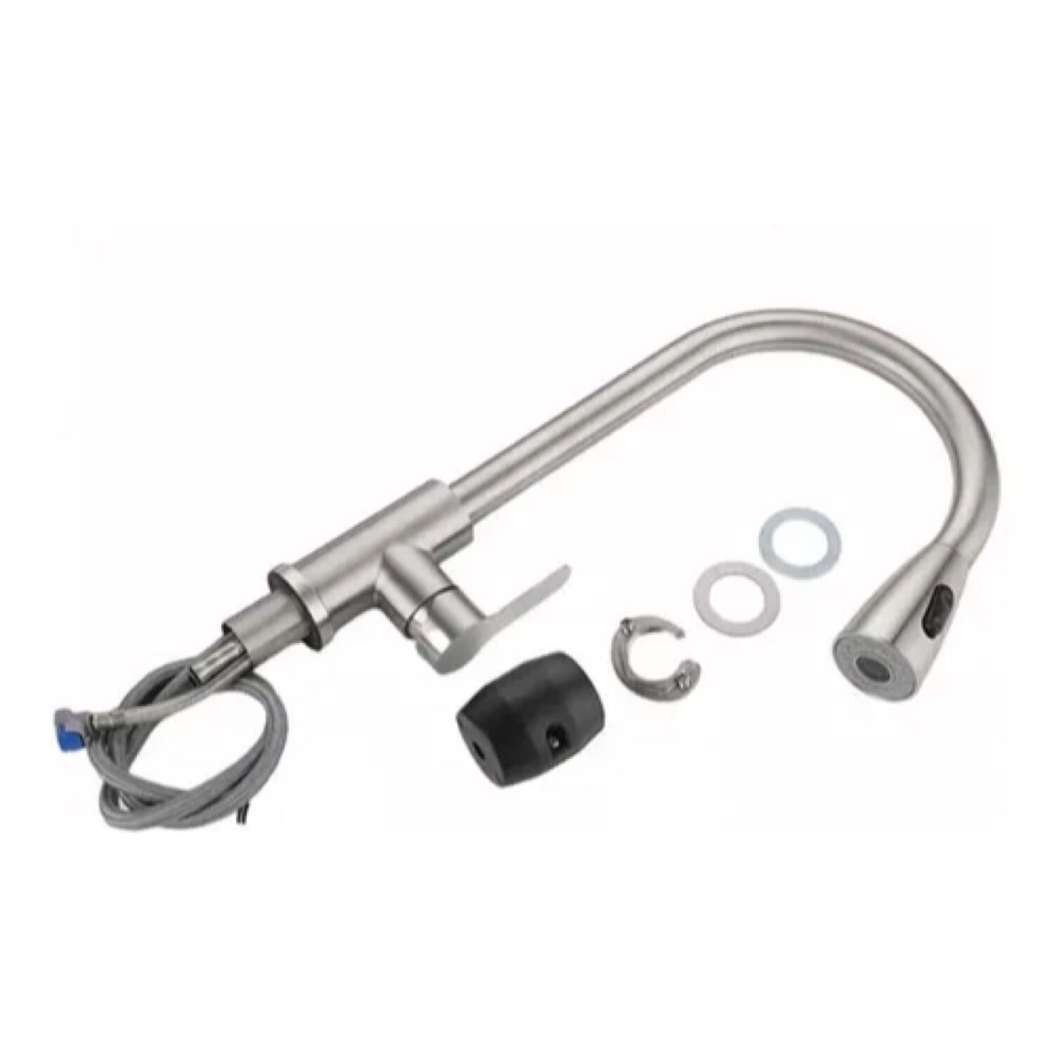 Llave Grifer&iacute;a Lavaplatos Cuello Extra&iacute;ble Plateado Fr&iacute;o Caliente image number 6.0