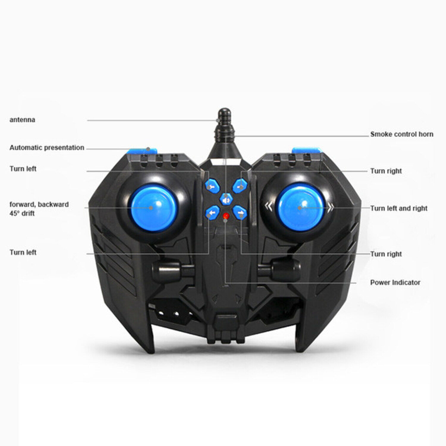 Auto R/c 2.4 Acrobatico Y Control De Gestos Efecto Cohete Rojo image number 2.0