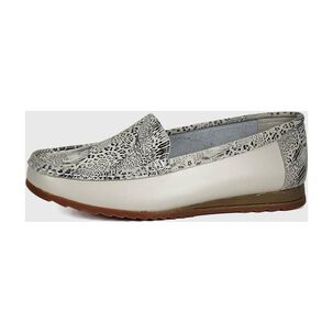 Mocas&iacute;n Cuero Ethel Blanco