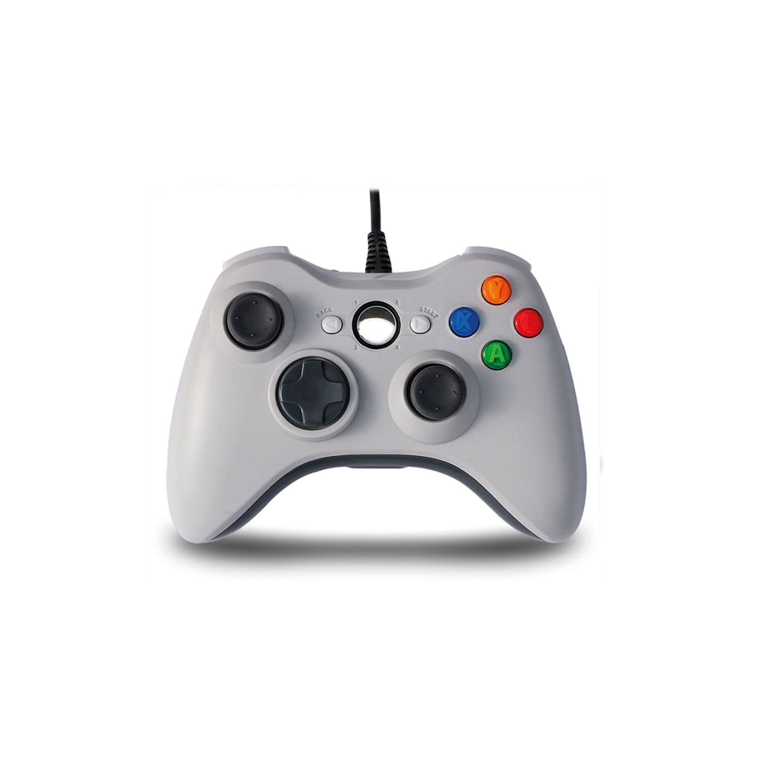 Joystick Xbox 360 Con Vibraci&oacute;n Cable Color Blanco - Ps image number 0.0