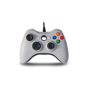 Joystick Xbox 360 Con Vibraci&oacute;n Cable Color Blanco - Ps