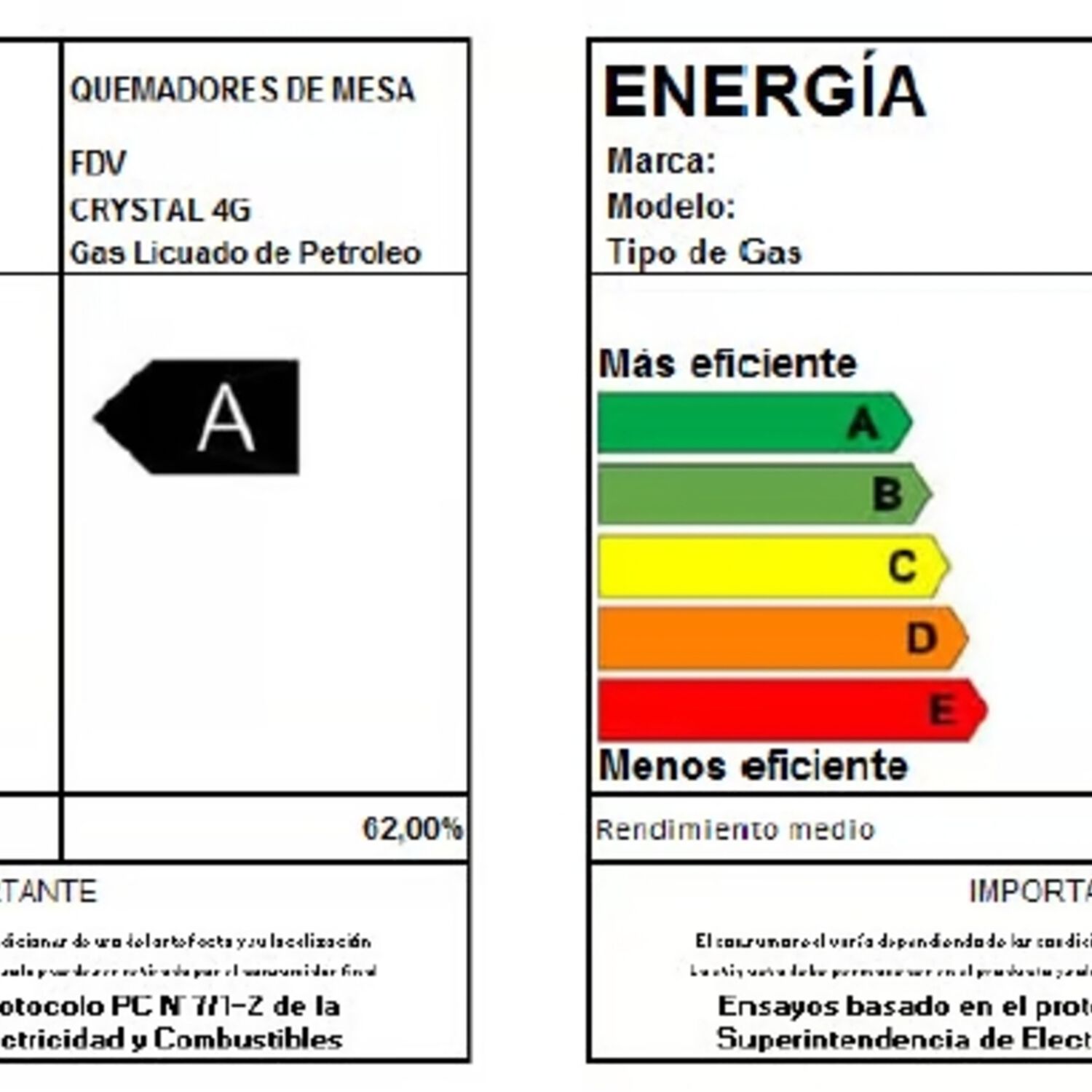 Encimera Gas Natural Fdv Crystal 4g image number 5.0