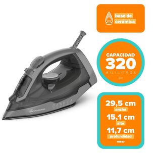 Plancha Con Base De Cer&aacute;mica, Vapor Vertical Y Sistema Antisarro Mir30
