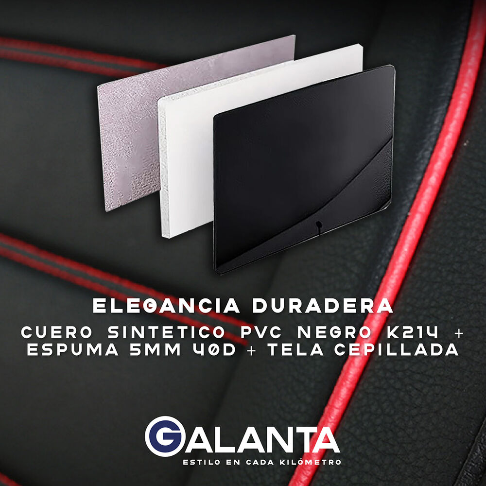Funda Cubre Asiento Ecocuero Galanta Set 5 Asientos Luxury image number 4.0