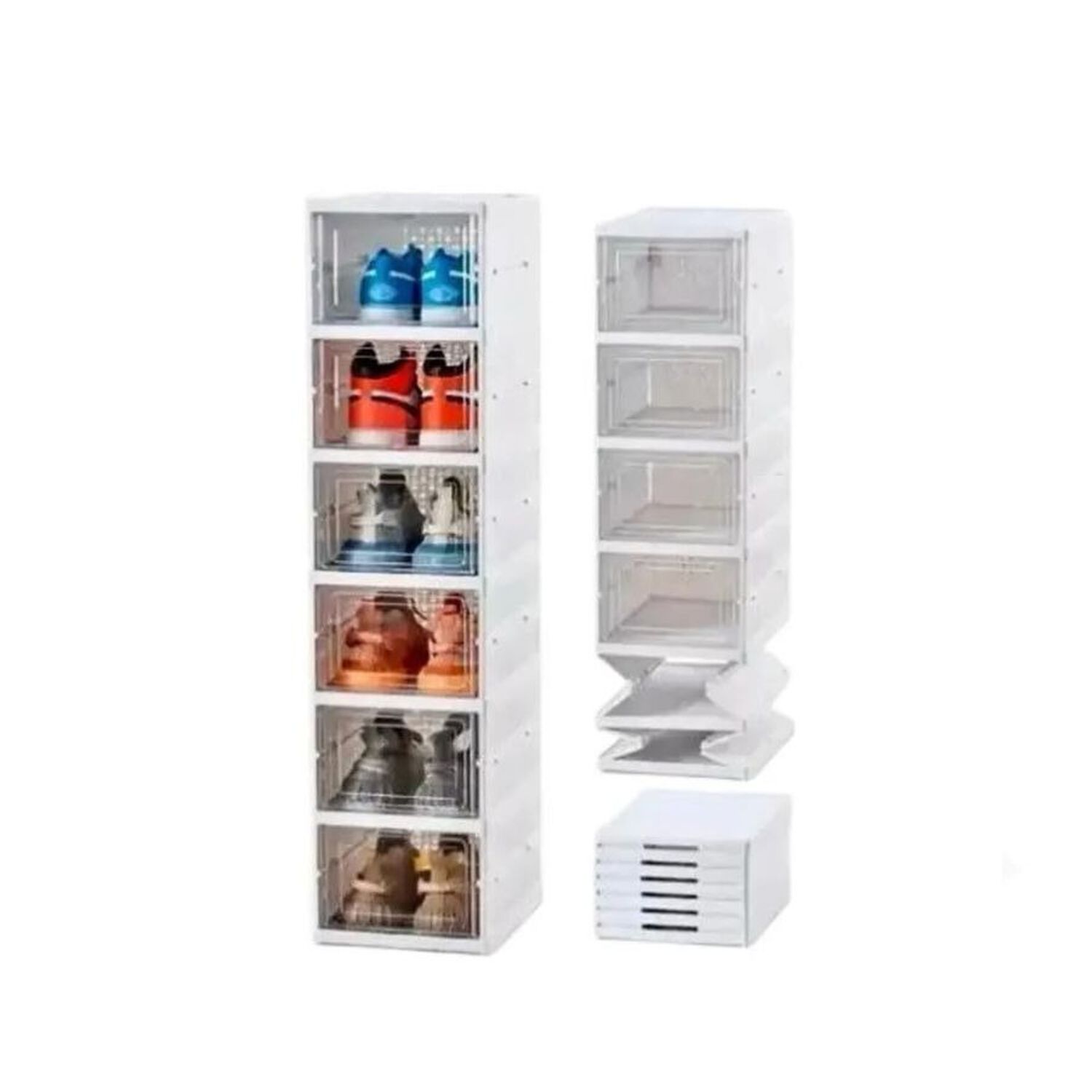 Organizador De Zapatos Plegable 6 Niveles Caja Transparente image number 4.0