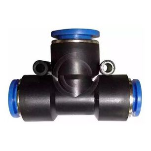 Conector Tee 8mm, Neumatico Bloqueo Antideslizante 3 Vias