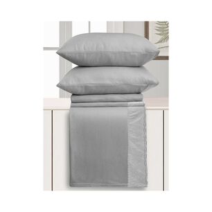 Sabana Andes Polar Broderie Gris 1.5 Plaza