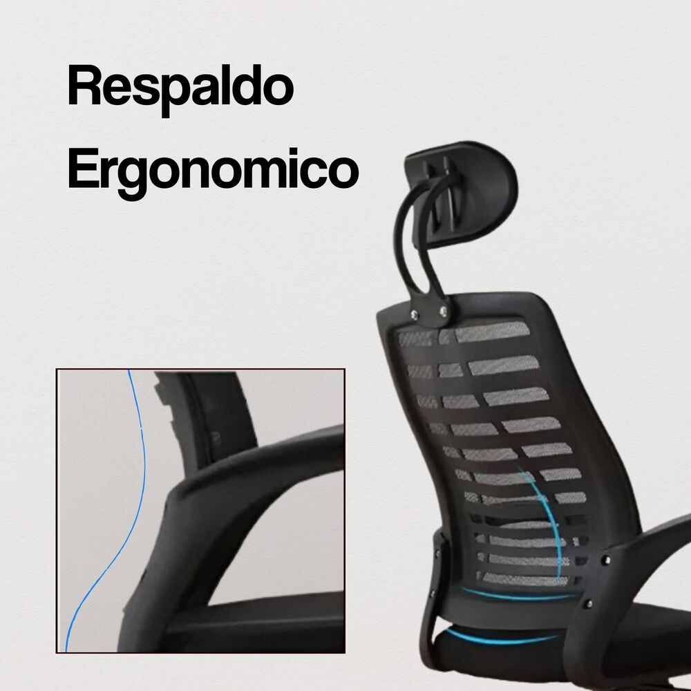 Silla Ejecutiva Ergon&oacute;mica Madrid - Dise&ntilde;o Moderno Y Confort Para Tu Oficina image number 1.0