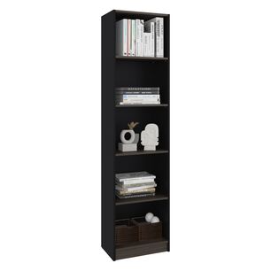 Estante Organizador 5 Niveles Negro Y Cafe 180,6x45x29,9 Cm