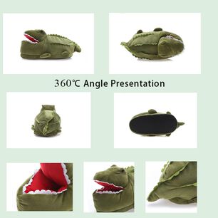 Pantuflas Divertida 3d Cocodrilo