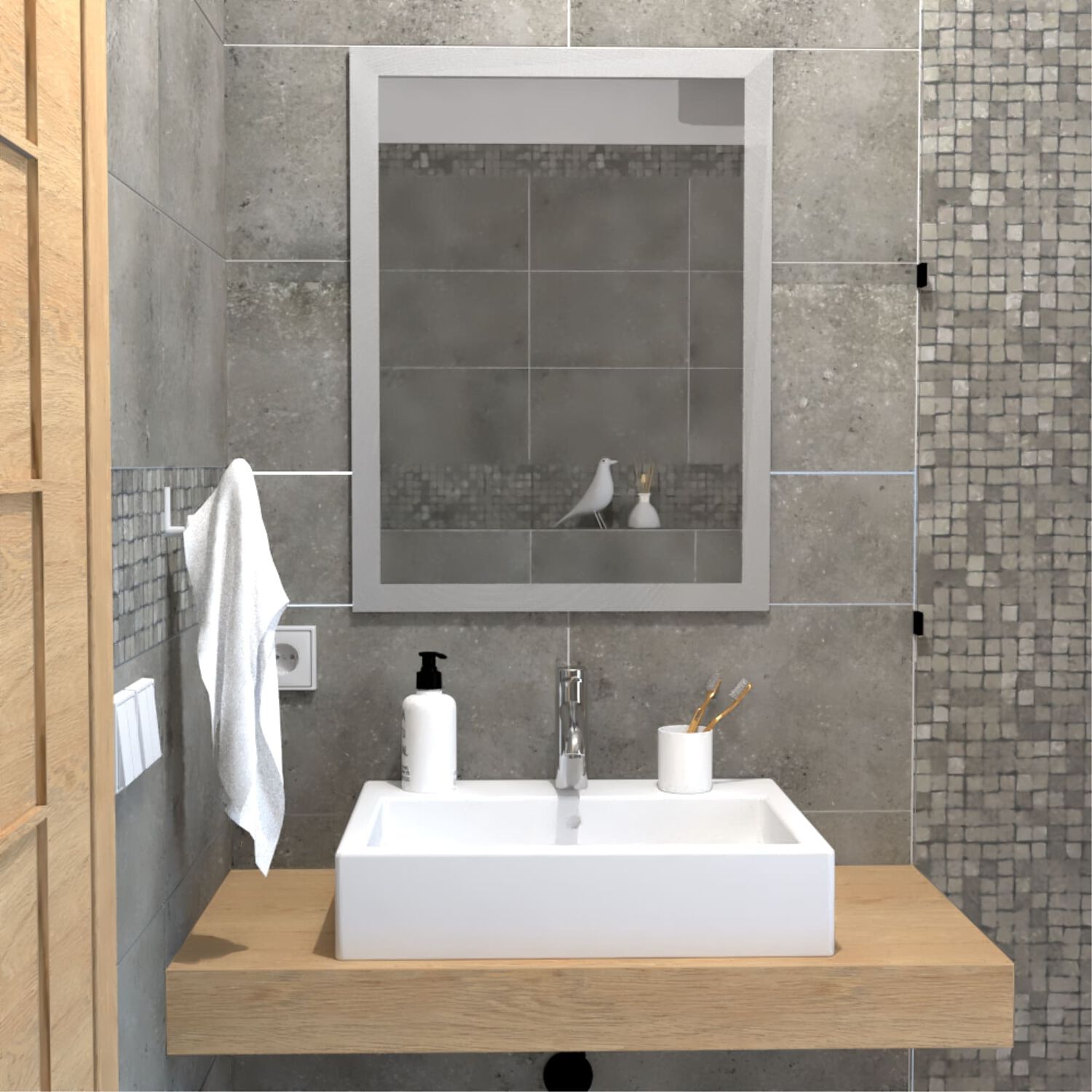 Espejo Rectangular 80x60x1,9 Cm Fm-060 image number 1.0