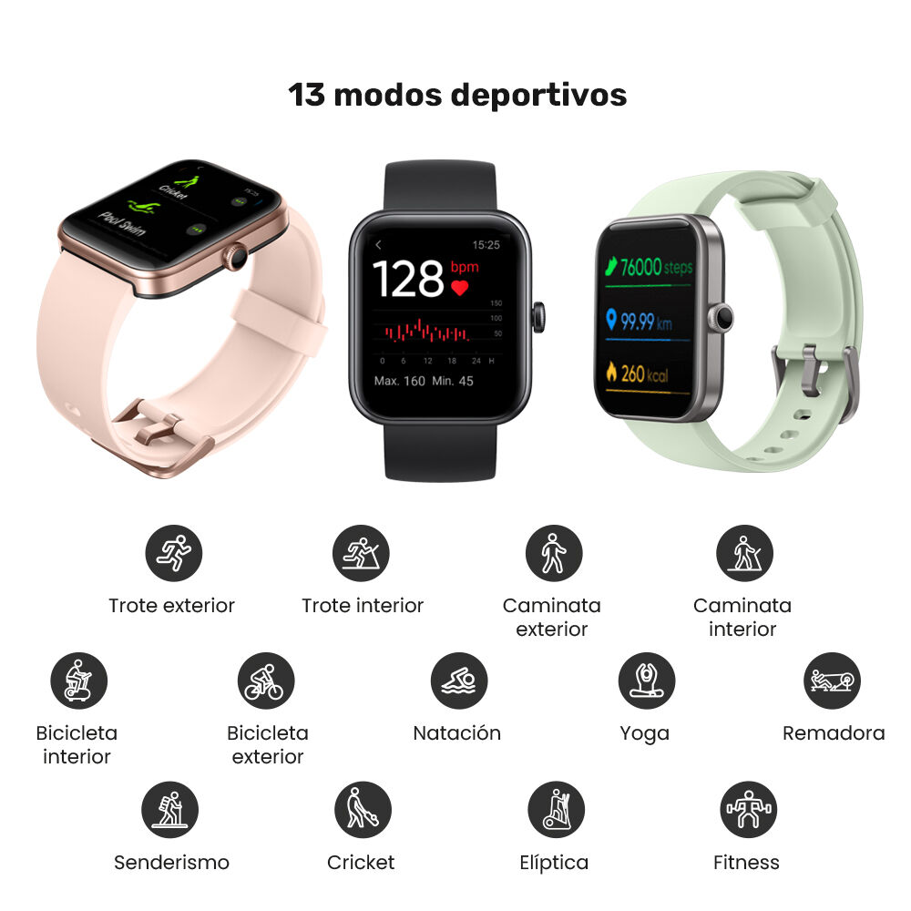 Reloj Smartwatch Lhotse Live 206 42mm Pink image number 6.0