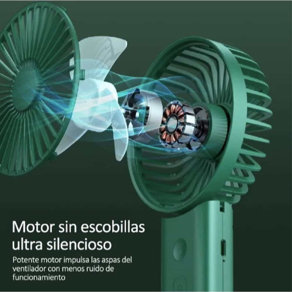 Mini Ventilador Mano Portatil Recargable image number 2.0