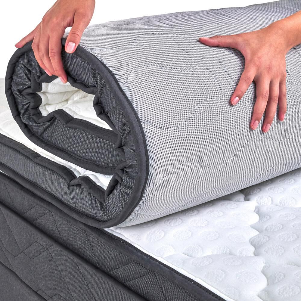 Cama Americana Drimkip Eurotop / Super King / Base Dividida + Respaldo + Topper image number 8.0