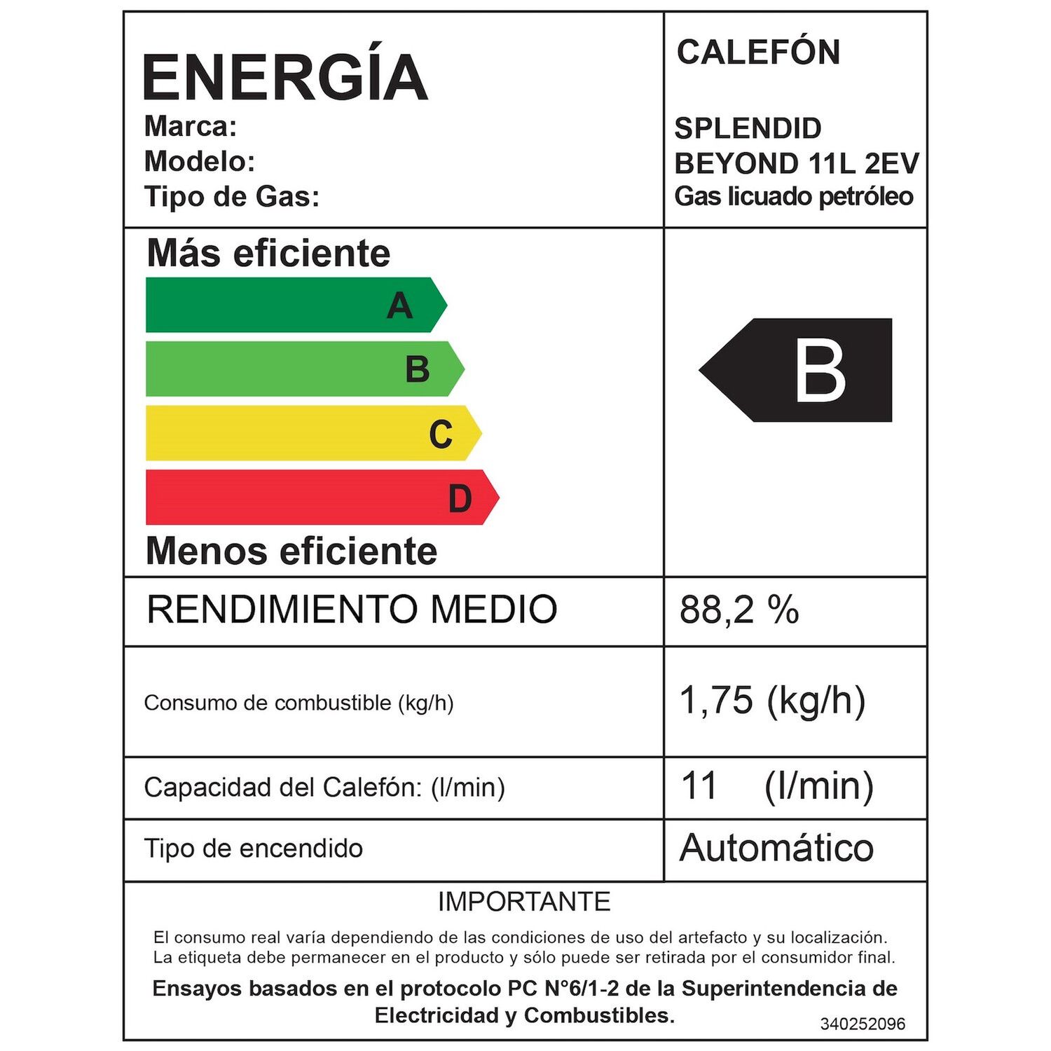 Calefont Gas Natural 11l T. Natural + Bomba Presurizadora image number 6.0