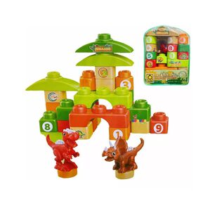 Juguete Bloque 22 Piezas Dinosaurios Para Ni&ntilde;os
