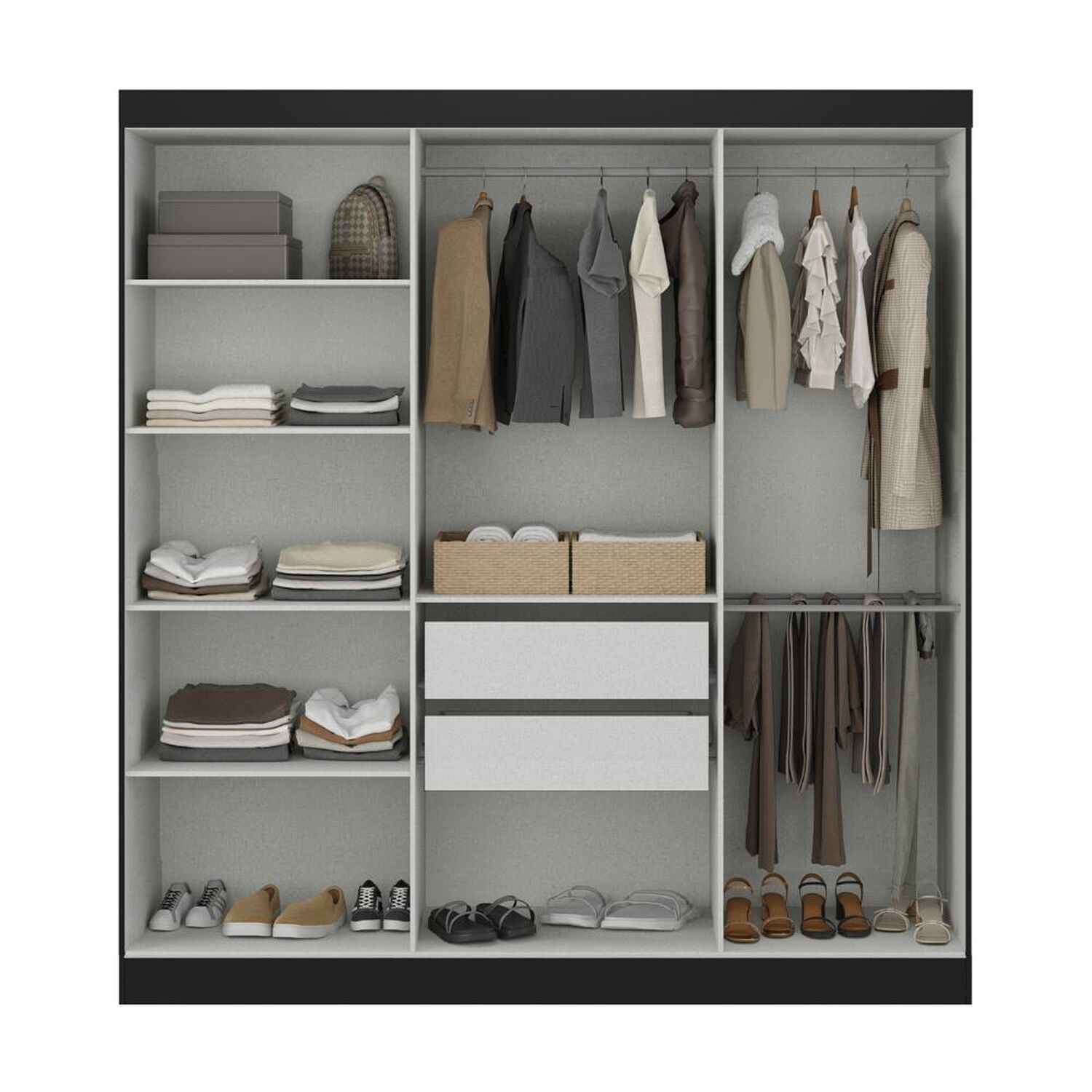 Cl&oacute;set Di Poretti Design Closet Paris / 6 Puertas / 2 Cajones image number 2.0