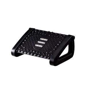 Reposapi&eacute;s Rodillos De Masaje Pedal Ajustable Ergonomico - Negro