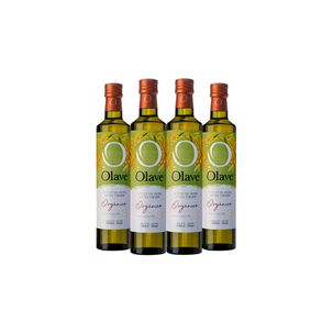 Aceite Oliva Org&aacute;nico Extra Virgen Olave Organico 4 X 500 Ml
