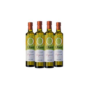 Aceite Oliva Org&aacute;nico Extra Virgen Olave Organico 4 X 500 Ml