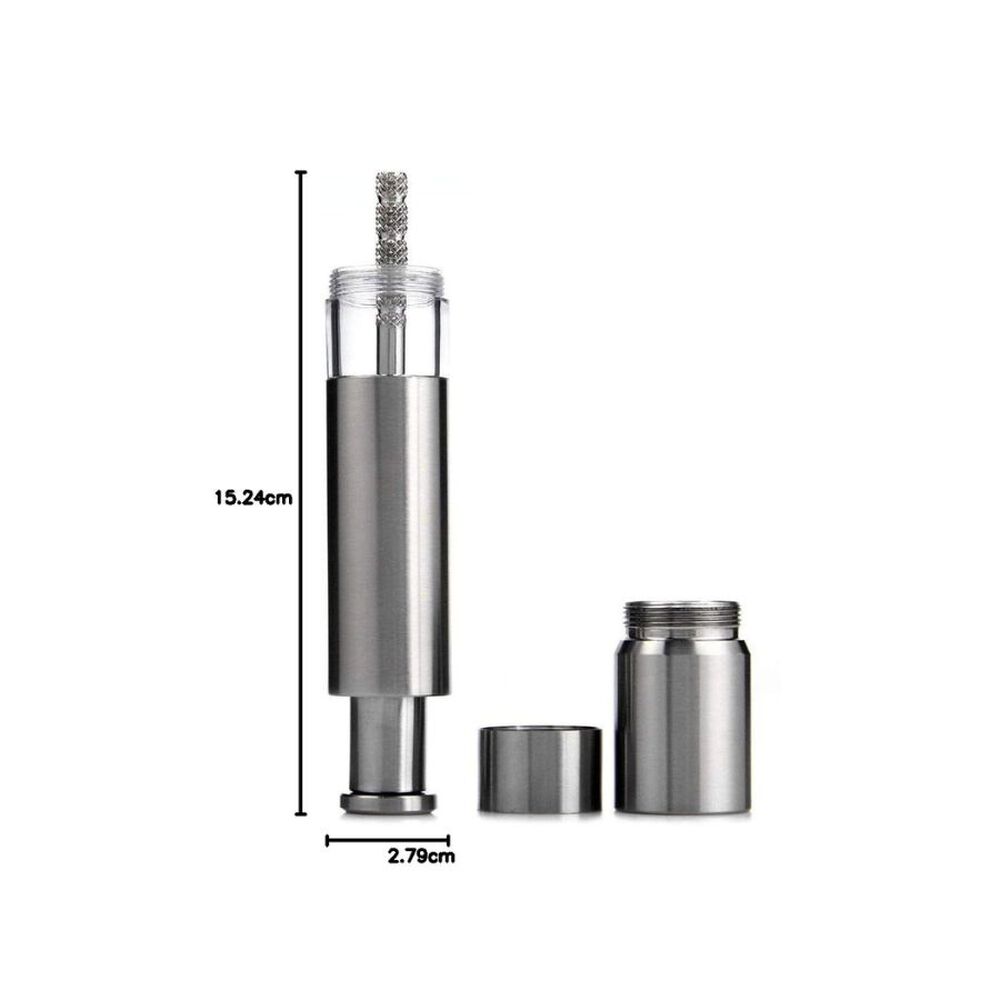 Molinillo De Pimienta Pimentero A Piston Acero Inoxidable image number 3.0