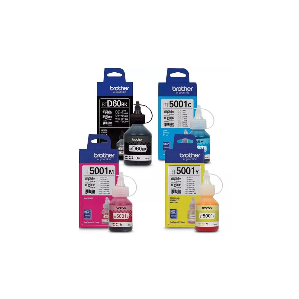 Pack Tintas Brother Btd60-bt5001 Original N/m/c/y image number 0.0
