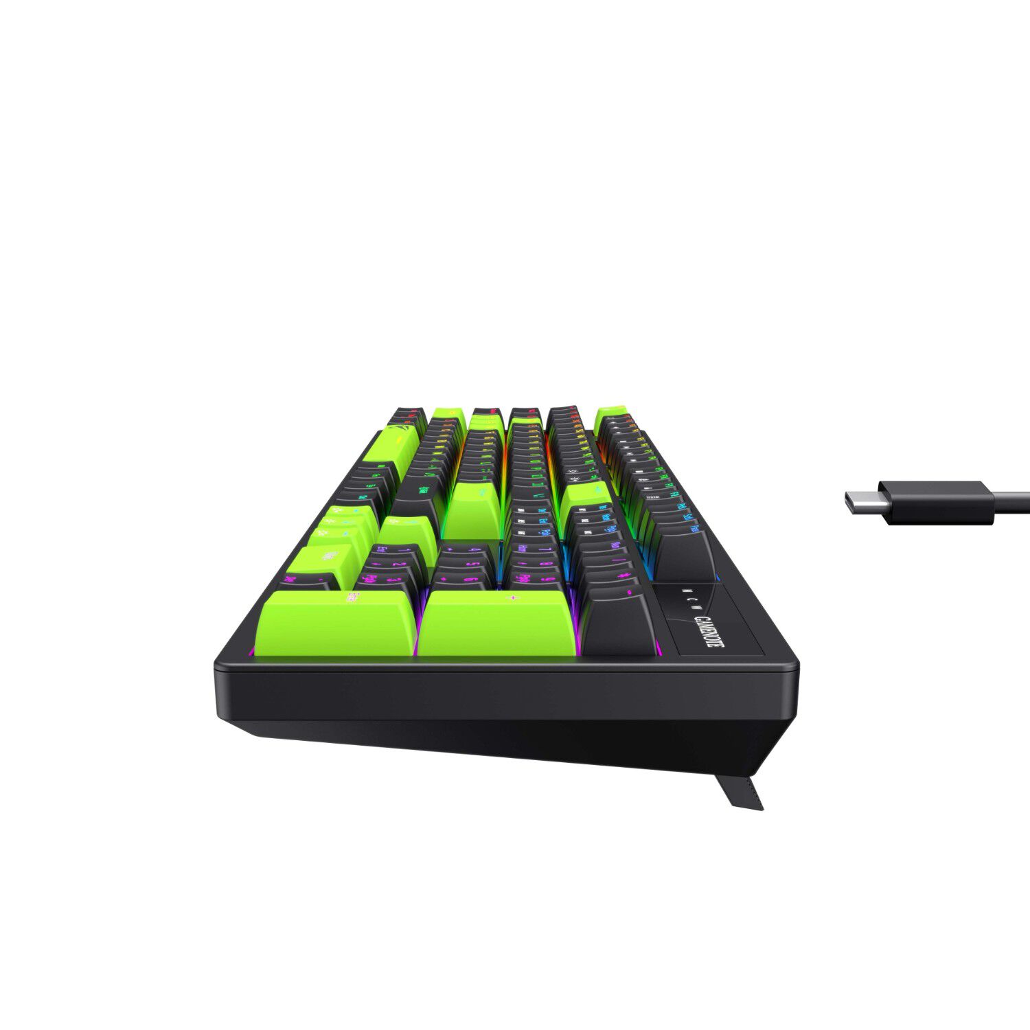 Teclado Gamer Mec&aacute;nico Luces Rgb Kb893l Havit Negro image number 4.0