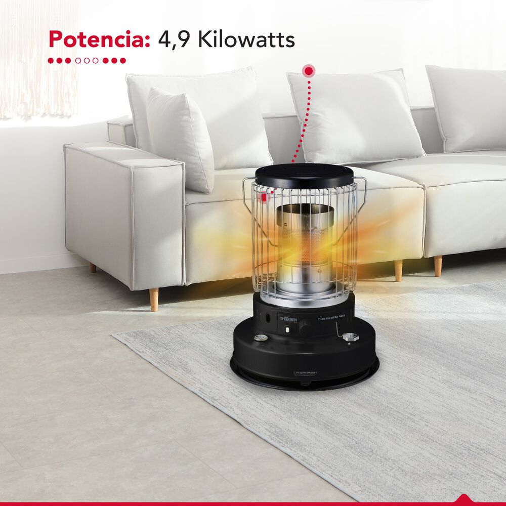 Estufa Parafina Mecha 7,2 Litros 4.9kw Thor Kw Heat 4400 image number 6.0