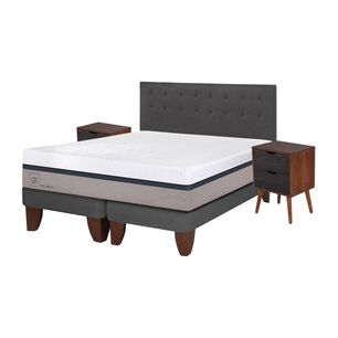 Cama Europea Cic Balance / King / Base Dividida + Set De Maderas