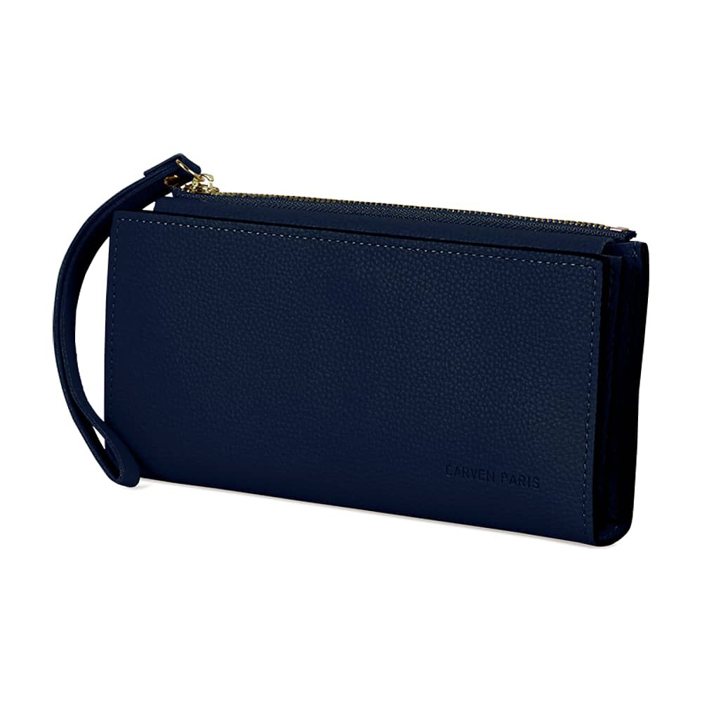 Pack Billetera Delia Azul + Pa&ntilde;uelo Omani Turquesa Carven image number 1.0