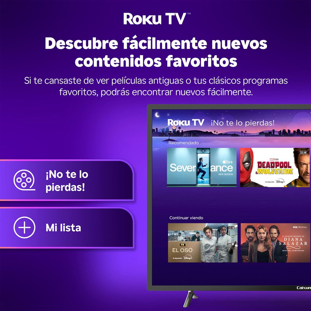 Smart Tv Caixun Led 50" Uhd 4k Roku Tv C50v1ur image number 5.0